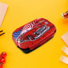 Beautiful Car Design Printed Plastic Lunch Box With Inside Small Box & Spoon for Kids, Air Tight Lunch Tiffin Box for Girls Boys, Food Container, Specially Designed for School Going Boys and Girls - justgrabit.in | Just Grab It