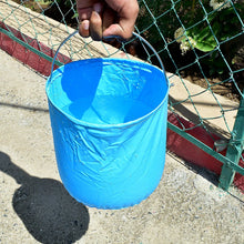 Folding Bucket, Portable, Round Bucket, Simple Bucket, With Handle, Multi - functional, For Outdoor Use, Fishing, Car Washing, Cleaning, Disaster Prevention, Portable, Lightweight, Durable (1 pc / Mix Color) - Justgrabit Inc.