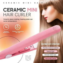 Beauty and Personal Care Professional Ceramic Plate Mini Hair Styler Straightener and Curler - Justgrabit Inc.