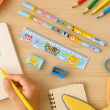 Wooden Pencil Set (5 Pc): School Supplies, Stationery Set for Kids - Justgrabit Inc.