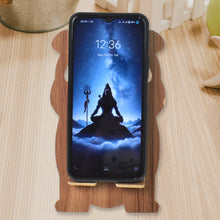 Wooden Cartoon Shape Design Mobile Stand (1 Pc) - justgrabit.in | Just Grab It