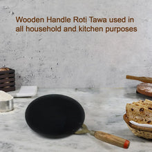 Wooden Handle Roti Tawa used in all household and kitchen purposes for making rotis and parathas nonstick tawa etc. - Justgrabit Inc.