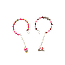 Traditional and Trendy Beaded Bracelet with Adjustable Chain (1 Pc) - justgrabit.in | Just Grab It