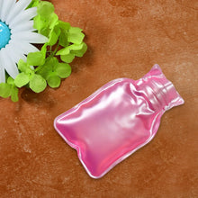 Simple Pink small Hot Water Bag with Cover for Pain Relief, Neck, Shoulder Pain and Hand, Feet Warmer, Menstrual Cramps. - Justgrabit Inc.