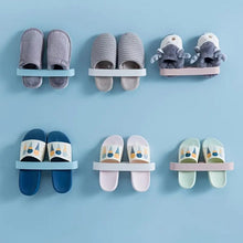 Bathroom Towel Slipper Hanging Rack Self Adhesive Wall Mounted (1 Pc) - justgrabit.in | Just Grab It