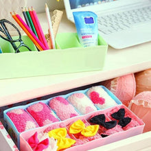 Desktop Storage Organizer Box Set - 5 Grid Compartments for Clothing, Underwear, Socks & Ties (4 - Piece) - Justgrabit Inc.