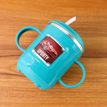 Supermom Kids Sporty Sipper Mug with Straw and Dual Handles Approx 300ml (1 Pc) - justgrabit.in | Just Grab It