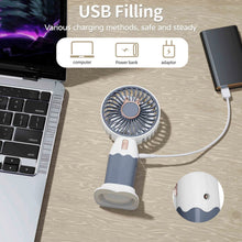 Mini Fan Rechargeable Table Fan Handheld Fan For Home , Office , Car - justgrabit.in | Just Grab It