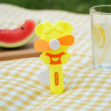 Hand Press Mini Portable Fan Toy (1 Pc, Mix Color & Design) - justgrabit.in | Just Grab It