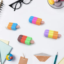 Ice cream Shape Eraser for Girls & Boys 3D Eraser for School B'Day Return Gift Ice Cream Theme Shape Erasers Pencils Set for Kids Educational Stationary kit, School Supplies (1 Set 4 Pc) - Justgrabit Inc.