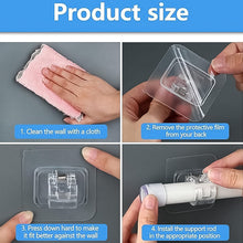 Self - Adhesive Transparent Wall with Spring - Loaded Anti - Slip Clip (1 Pc) - justgrabit.in | Just Grab It