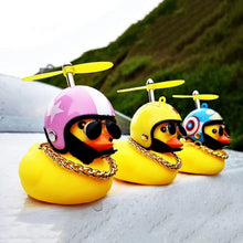 Beautiful Duck Car Ornaments Duck Bicycle Bell Propeller Helmet (1 Pc / Mix Design) - justgrabit.in | Just Grab It