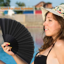 Folding Handheld Pretty Hand Fan Wedding Party Accessory Pocket Sized Fan For Wedding Gift, Party Favors, DIY Decoration, Summer Holidays (1 Pc) - Justgrabit Inc.