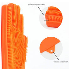 Gloves Magic Silicone Dish Washing Gloves With thumb knife finger protecor gears cutting vegetable (1 Pair) - justgrabit.in | Just Grab It