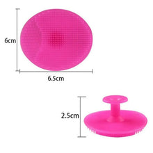 Bath & Facial Cleansing Brush, Soft Silicone Face Scrubber (2 Pc Set) - Justgrabit Inc.