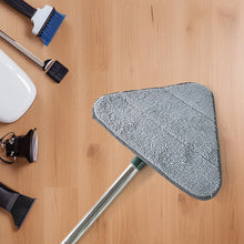2 - in - 1 Extendable Triangle Mop – Retractable, 360° Rotating, Telescopic & Reusable Mop Heads (1 Pc) - justgrabit.in | Just Grab It