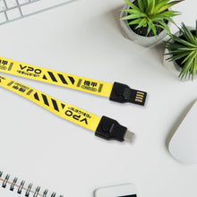2 in 1 Lanyard Strap USB Charging Cable (1 Pc / Loose) - justgrabit.in | Just Grab It