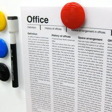 Yellow Board Magnets Circular Plastic Buttons (1 Pc) - justgrabit.in | Just Grab It