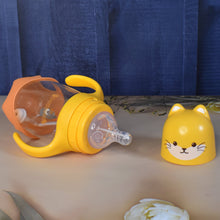 Glass Baby Feeding Bottle with Handles & Straw (300 ML / 1 Pc) - justgrabit.in | Just Grab It