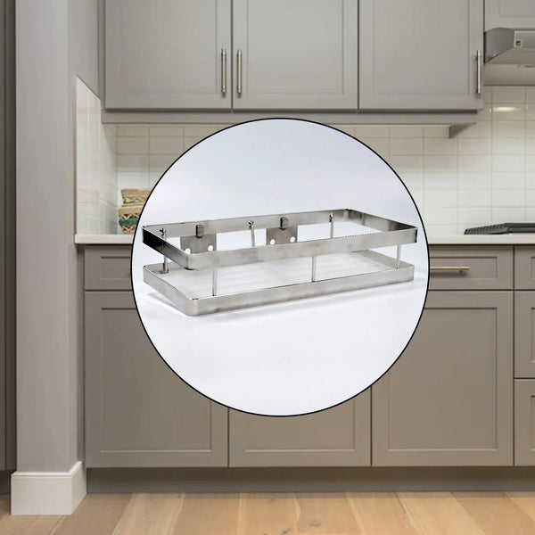 25 cm Metal Space Saving Multi - Purpose rack for Kitchen Storage Organizer Shelf Stand. - justgrabit.in | Just Grab It