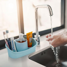 3 in 1 Hand wash Liquid Soap Dispenser with Sponge Holder (1 Set) - justgrabit.in | Just Grab It