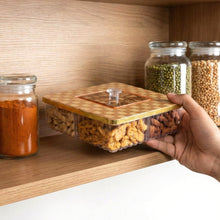 Plastic Multipurpose Dry Fruit Chocolates Mouth Box (1 Pc) - justgrabit.in | Just Grab It