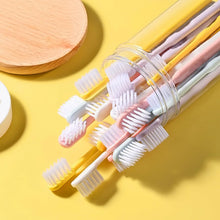 Plastic Toothbrush With Plastic Round Box (20 pcs Set) - justgrabit.in | Just Grab It