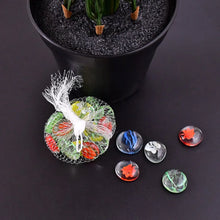 Glass Gem Stone, Flat Round Marbles Pebbles for Vase Fillers, Attractive pebbles for Aquarium Fish Tank. - Justgrabit Inc.