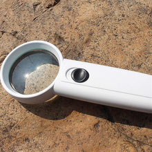 Hand - Held Magnifier with Dual LED Lights (1 Pc / 37MM / Battery not included) - justgrabit.in | Just Grab It