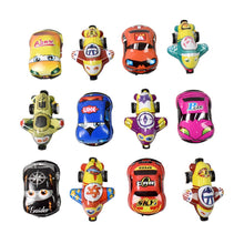 Mini Pull Back Car & Aeroplane PVC Plastic Pull Back Car Cartoon Toys (12 Pcs Set) - justgrabit.in | Just Grab It