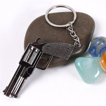 Gun Keychain Metal Weapon Key Rings Pendant for Men,(1 Pc / Mix Design) - justgrabit.in | Just Grab It