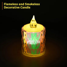24 Pc Flameless and Smokeless Decorative Melting Candles LED Tea Light Candle Flickering Electronic Candle, Diwali - justgrabit.in | Just Grab It