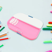 Multipurpose Cartoon Pencil Box – 2 - Compartment Compass Box for Kids (Mix Color 1 Pc) - Justgrabit Inc.