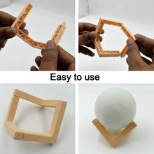 3D Moon Lamp with Color Changing Sensor Touch & Crystal Ball Stand - Justgrabit Inc.