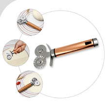 Pastry cutter wheel - Pie Crust Cutter Premium Double Cutter Wheel (1 Pc) - justgrabit.in | Just Grab It