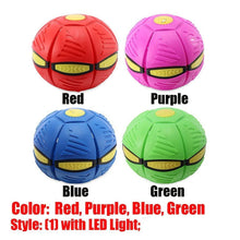 Football Flat Throw Disc - with 3 LED Light Flying Toys - Justgrabit Inc.