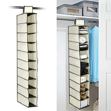 10 Tier Multipurpose Storage Rack, Foldable, Collapsible Fabric Wardrobe Organiser for Clothes - justgrabit.in | Just Grab It