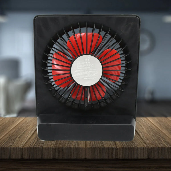 Portable Desk Fan – 1 Speed Setting, Personal Table Fan for Office, School & Home Use (1 Pc) - Justgrabit Inc.