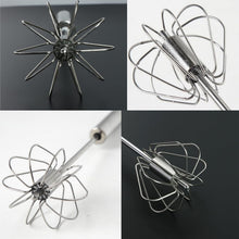 Medium Stainless Steel Egg Whisk, Hand Push Rotary Whisk Blender (1 Pc / 30 Cm) - justgrabit.in | Just Grab It