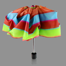 3 - Fold Sun & Rain Protective Solid Foldable Umbrella, (1 Pc / Mix Design) - justgrabit.in | Just Grab It