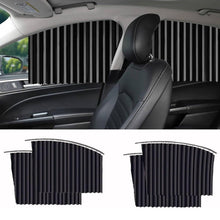 Car Window Curtain Sunshade | 4 Pcs Set with Hooks & Tapes - justgrabit.in | Just Grab It