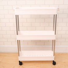 Plastic 4 Layer Folding Trolly Storage Organizer Kitchen Rack - justgrabit.in | Just Grab It