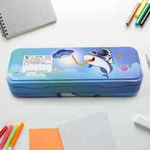Metal Pencil Box, Pencil Case Double Compartment for Kids Stationery Compass Box, Stationery Gift for School Kids Compass, Pencil Box, Birthday Return Gift for Kids - justgrabit.in | Just Grab It