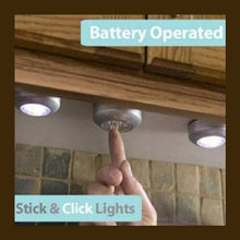 4 LED Battery - Powered Wireless Night Light Stick Tap Touch Lamp - justgrabit.in | Just Grab It