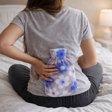 Floral Printed Soft Plush Hot Water Bag And Cover (19x12 Cm) - justgrabit.in | Just Grab It