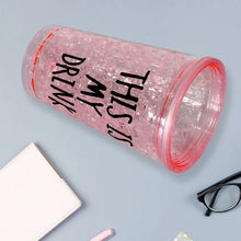 Plastic Creative Cold Drink Cup, Reusable Tea Coffee Tumbler with Lid and Straw, Double Wall Plastic Drinking Sport Bottle, Travel Tumbler - Justgrabit Inc.