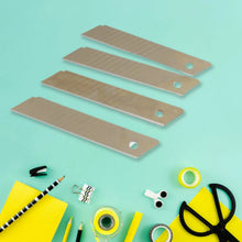 Cutter Knife Set with 4 Replacement Blades (1 Set) - justgrabit.in | Just Grab It