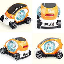 360° Rotating Stunt Car Toy – Bump & Go with 4D Lights, Music & Disco Ball (1 Pc, Battery Not Included) - Justgrabit Inc.