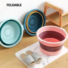 Multi - Purpose Portable Collapsible Folding Tub, with Hanging Hole & Save Storage Space, Also use for Foot Spa. - Justgrabit Inc.