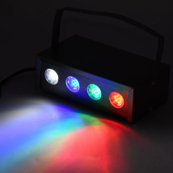 Mini Laser Projector Low Par Light 4 LED RGBW Stage Lighting Laser Light, Special Effects, Party Light - justgrabit.in | Just Grab It